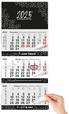 Tobja Monatskalender Wandkalender Mit Schieber Anthrazit