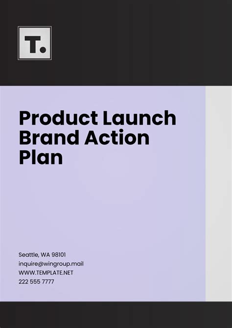 Free Product Launch Brand Action Plan Template to Edit Online