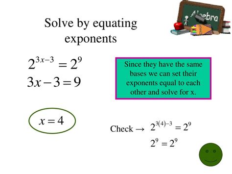 Ppt Solving Exponential Equations Powerpoint Presentation Free