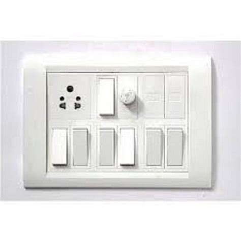 Modern Long Lasting Heavy Duty Shock Proof White Modular Electrical Switch Board Application