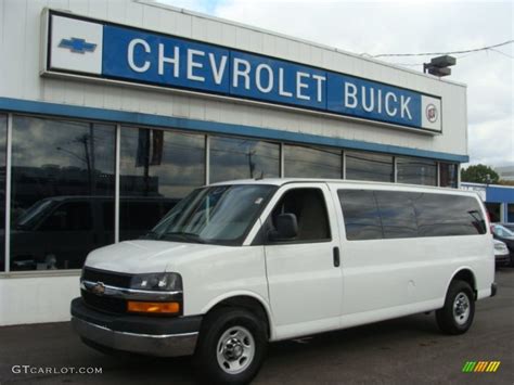 2011 Summit White Chevrolet Express LT 3500 Extended Passenger Van