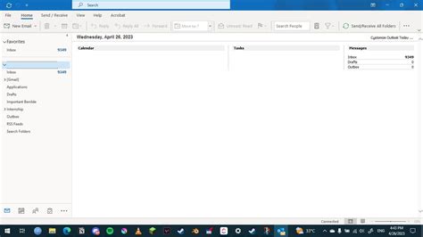 How To Move Outlook Toolbar From Side To Bottom