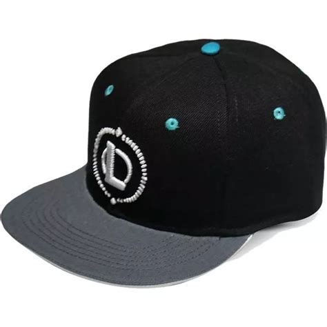 Boné plano preto e cinza snapback Core Logo League of Legends da