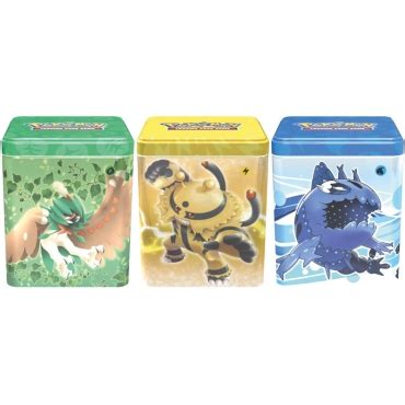 Pokemon Tcg Stacking Tin Water Electro Grass