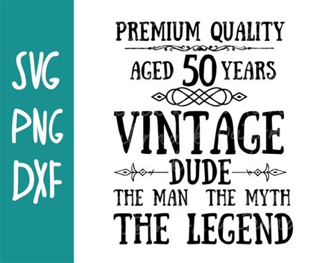 It Took 50 Years Svg 50th Birthday Svg 50 Vintage Dude Svg Etsy Canada