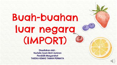 Buah Buahan Import