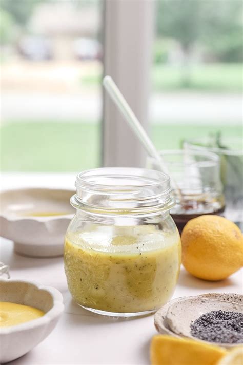 5 Minute Creamy Lemon Poppy Seed Dressing White Kitchen Red Wine