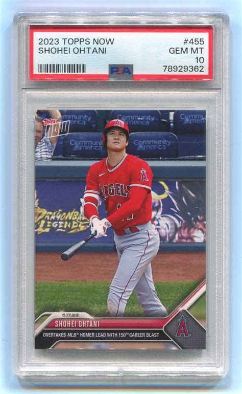 Yahoo オークション 2023 Topps Now 455 Shohei Ohtani 大谷翔平 PSA