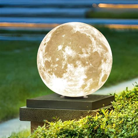 Moon Shaped Outdoor Pier Mount Pillar Accent Post Light Outdoor