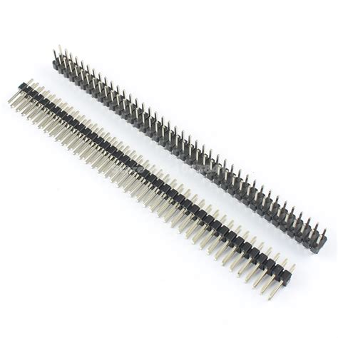 10 Pcs Per Lot 2 54mm Pitch 2x40 Pin Male Double Row Straight Pin