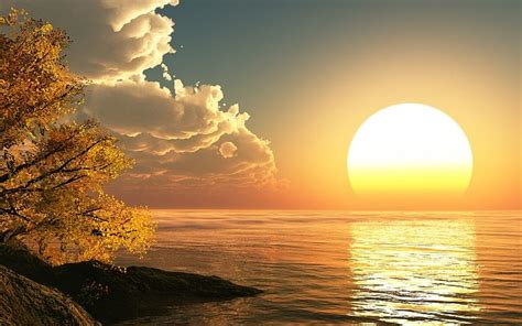 1920x1080px, 1080P free download | Sun Rise, sun, water, moring, rise ...