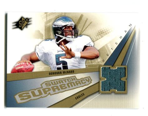 Donovan Mcnabb 2006 Upper Deck Swatch Supremacy Jersey Card Swmc Hollywood Collectibles