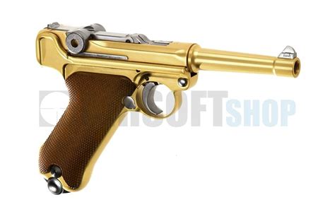 We P08 Full Metal Gold Gbb Airsoftshop Europe