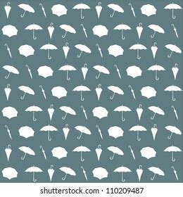 Umbrella Seamless Pattern Vector Simple Repeated Stock Vector Royalty