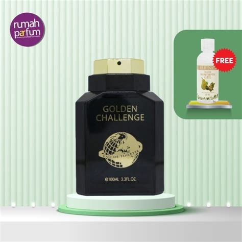 Jual OMERTA PARFUM ORIGINAL GOLDEN CHALLENGE MAN 100 ML FREE GIFT