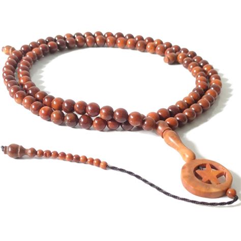 Jual Tasbih Kaoka Kokka Koka Kaokah Kaukah 8 5mm Bulan Bintang Coklat