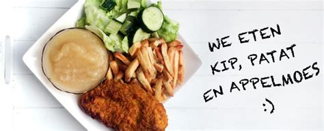 Kipschnitzel Ovenfrites En Sla En Appelmoes Gewoon Wat Een Studentje