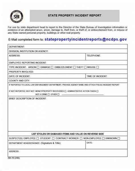 24 Printable Police Report Templates Free Pdf Word Formats