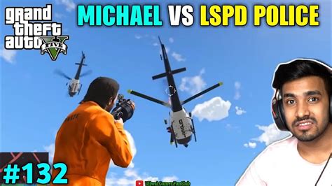 MICHAEL VS LOS SANTOS POLICE DEPARTMENT TECHNO GAMERZ GTA 5 132 BIG