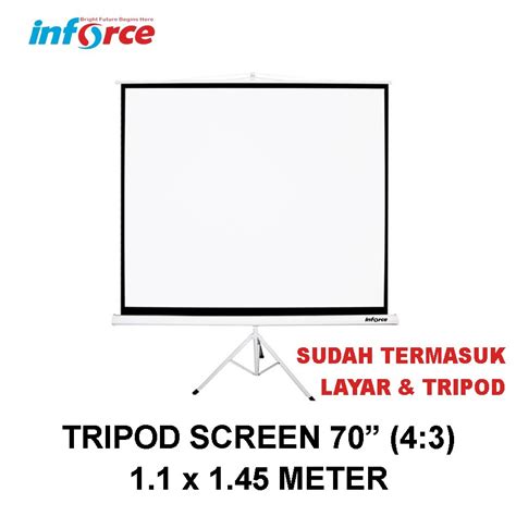 Jual Inforce Tripod Screen Projector Layar Proyektor Inforce