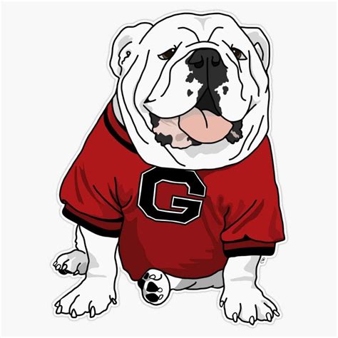 Magnet Uga Bulldog Vinyl Waterproof Magnetic Sticker Vinyl