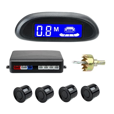 Parktronic carro led kit sensor de estacionamento retroiluminação 12v