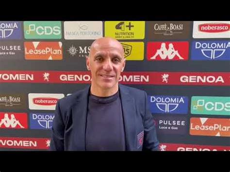 Genoa Women Mister Filippini Commenta Il Pareggio Con LHellas Verona