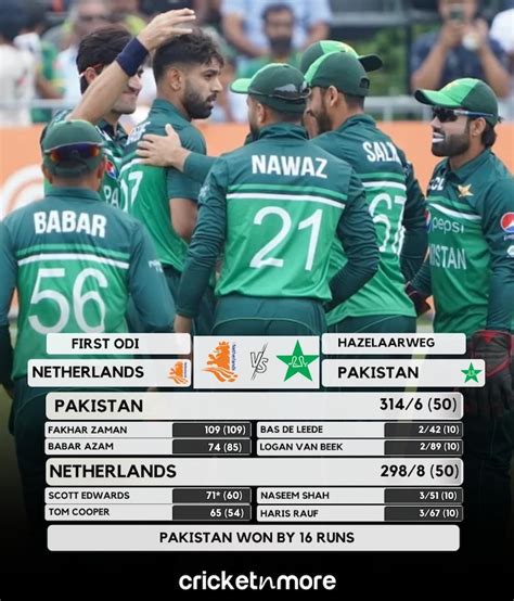 Pakistan Beat Netherlands By Runs In First Odi