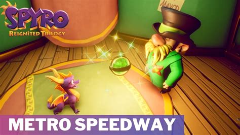 Spyro 2 Reignited Trilogy Metro Speedway Secret Area YouTube