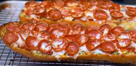 Garlic French Bread Pepperoni Pizza Recipe From Sam The Cooking Guy