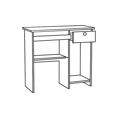 Premium Vector Table Line Art Illustration Vector