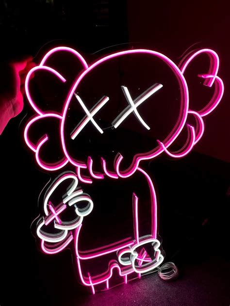 High Quality Dope Kaws Neon Sign Handmade Neon Signs Decor Etsy