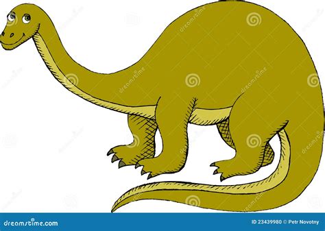 Brontosaurus Stock Vector Illustration Of Drawing Dinosaur 23439980