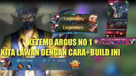 Solo Rank Ketemu No Argus Kita Bantai Dengan Build Ini Auto Rif Mmr