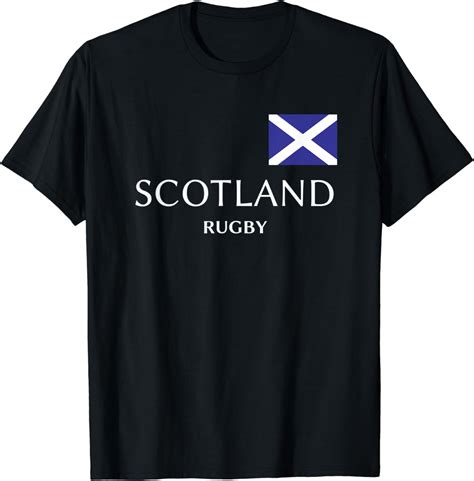 Scotland Rugby Union T Shirt Sports International Tee