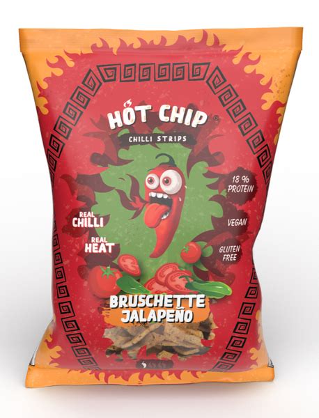 Chipsy Strips Bruschette Jalapeno 80g Hot Chip