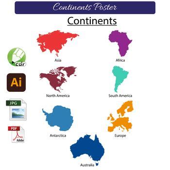 Continent Names Kids Poster by ashiq hussain | TPT