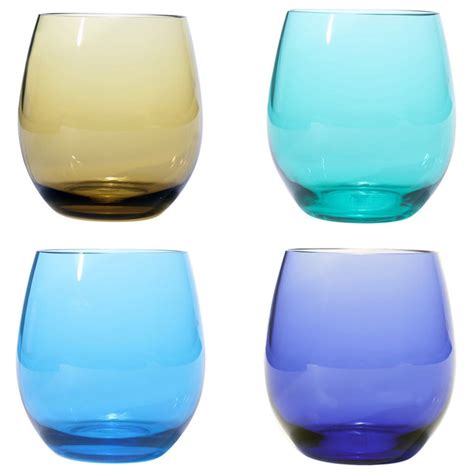 Oenophilia Plastic Stemless Wine Glasses Set Of 4