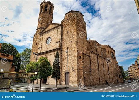 Church in Barcelona in the Neighborhood of Sarria, Catalonia, Spain ...