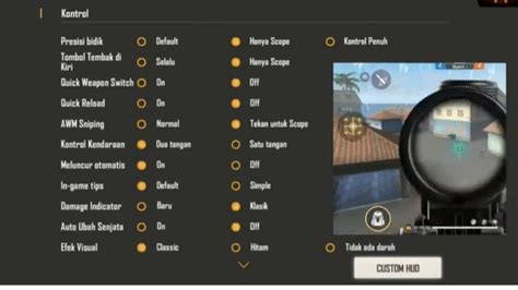 Auto Aim Free Fire Cara Setting Biar Booyah Yodu