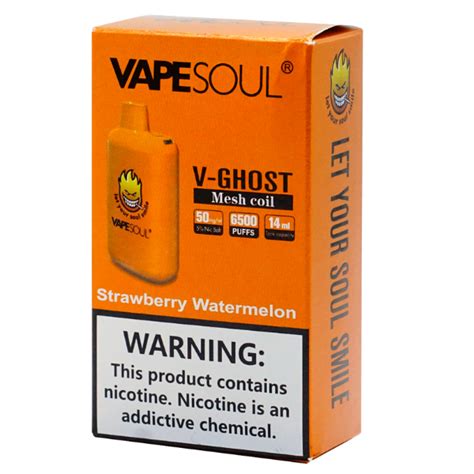 Pod Descart Vel V Ghost Strawberry Watermelon Puffs Vapesoul