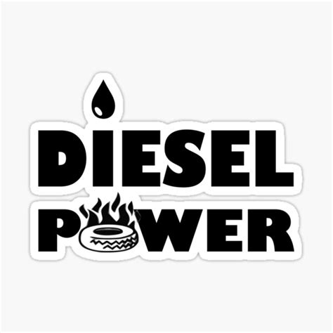 Diesel Power Sticker For Sale By Domgdesign Redbubble