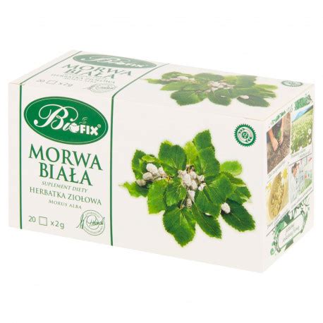 Bifix Suplement diety herbatka ziołowa morwa biała 40 g 20 x 2 g