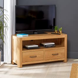 Soho Oak Corner Tv Unit Up To Tv Size The Furniture Market