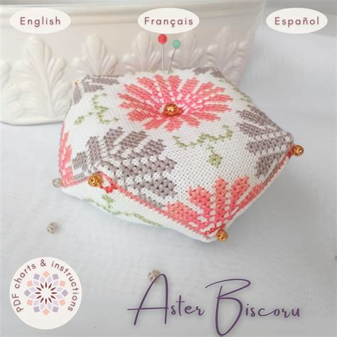 Cross Stitch Biscornu Pattern and Instructions in Digital Format ...