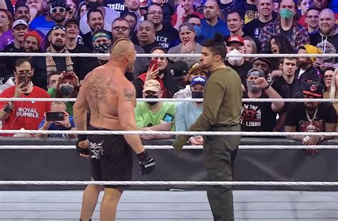 See Bad Bunny Face Off Against Brock Lesnar At WWEs Royal Rumble