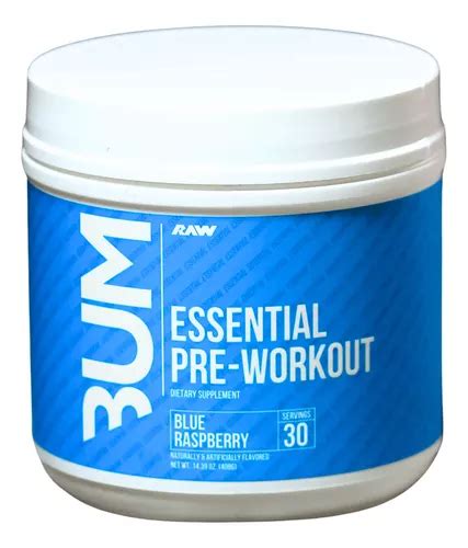 Raw Cbum Essential Pre Workout Pre Entreno Servicios Sabor Blue