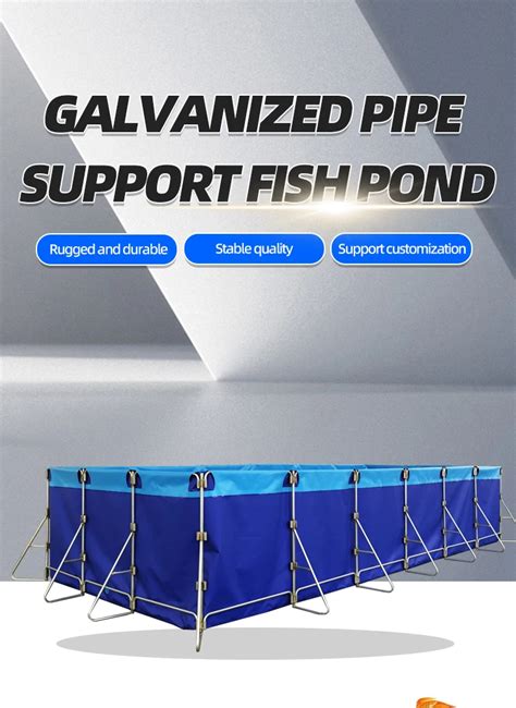 Aquaculture System Foldable Pvc Fish Pond Commercial Fish Farming Tanks