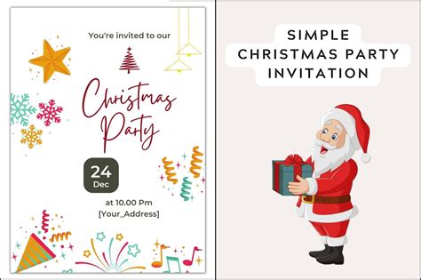 Printable Christmas Invitation Templates - Printable JD