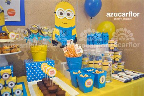 Azucar Flor Party Studio Minions Mi Villano Favorito Cumpleaños De